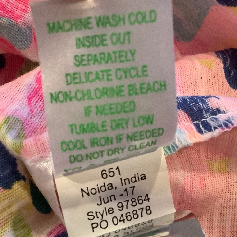 2 Lilly Pulitzer Sleeveless Tank Tops Size XXS Multicolor Pink and Blue Cotton - Picture 15 of 15